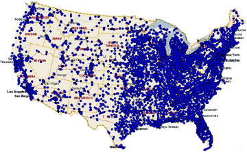 Coverage map